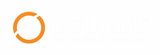 EarthLink Authorized Reseller Logo - grey and white