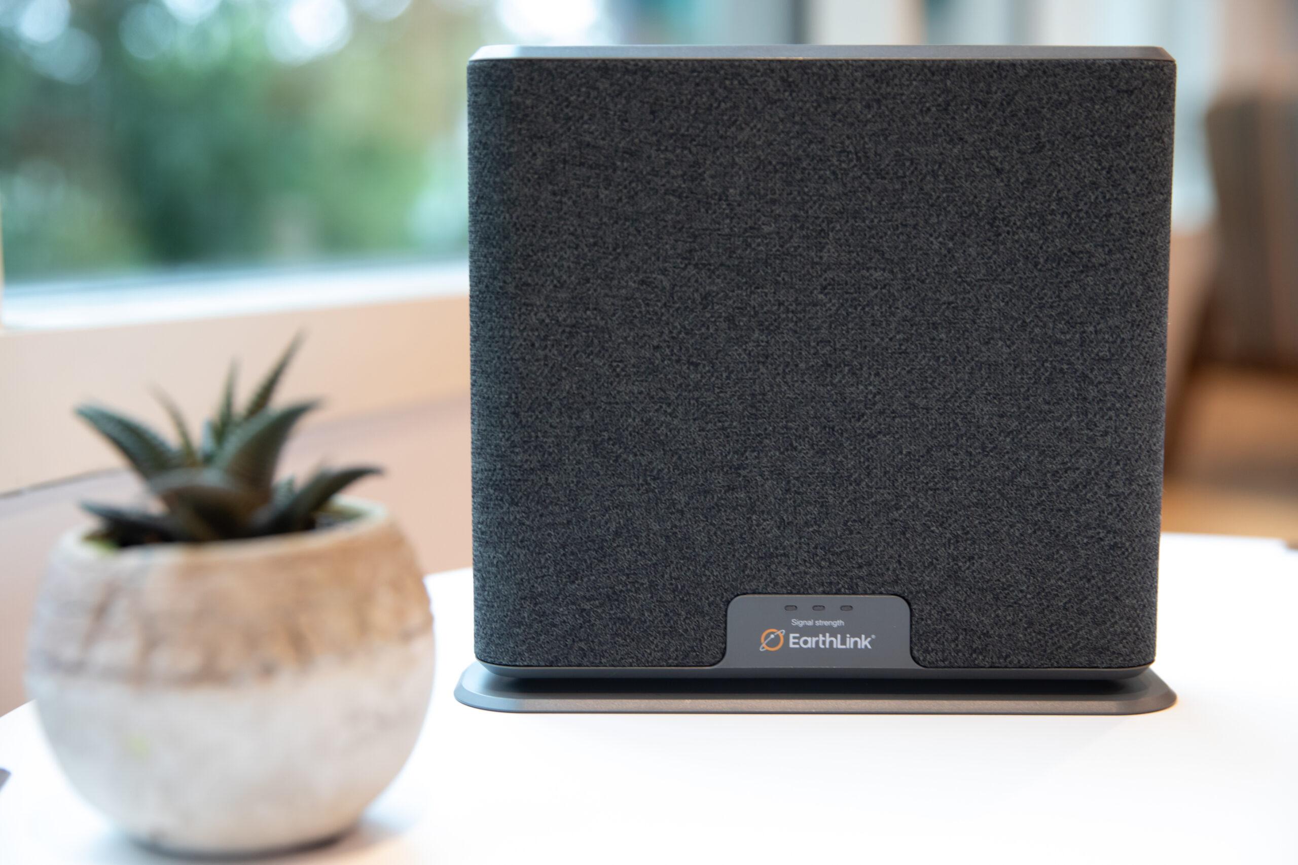 EarthLink router on a table